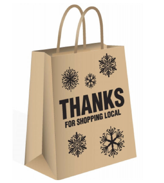 Ampac TVHOL-SM Seasonal Holiday Paper Bags, Small