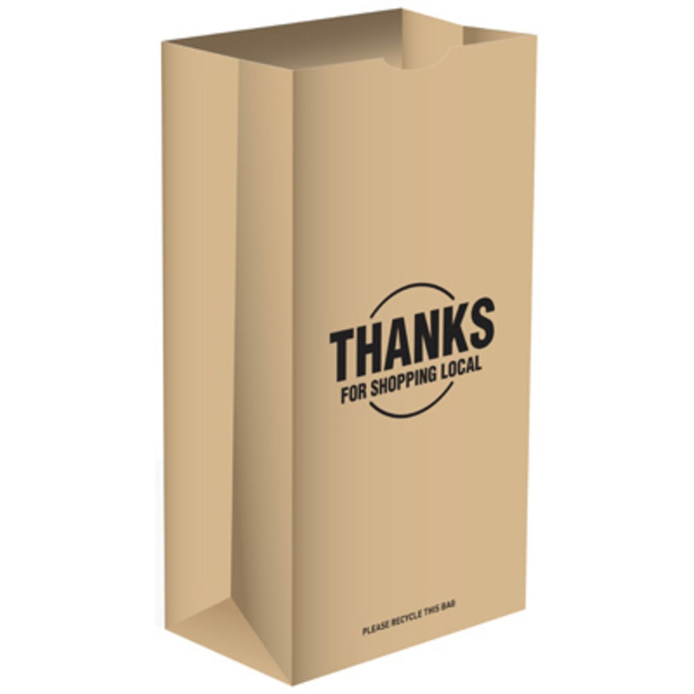 Ampac TVNB12RK Natural Kraft Paper Bag, 40 Lbs