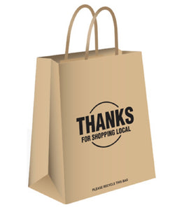 Ampac TVNB-SML Small Paper Shopper Bags