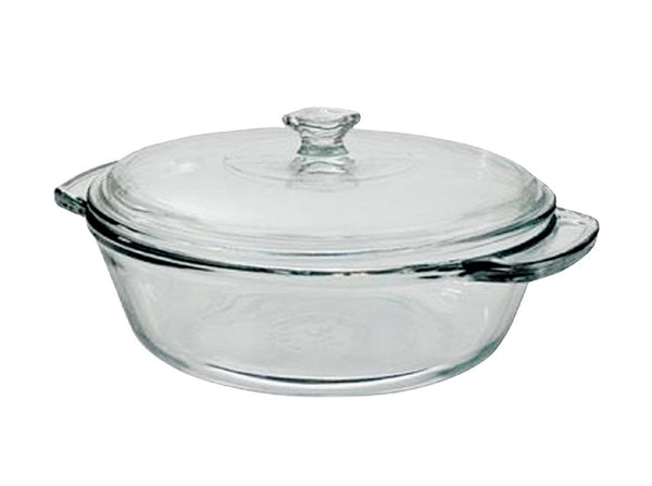 Anchor Hocking AHG18 Oven Basic Casserole Dish With Cover, 2 Quarts