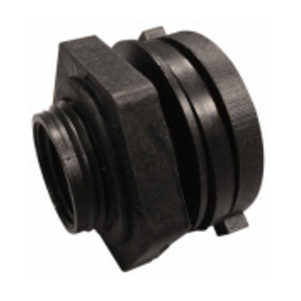 Anderson Metals 28694PB Schedule 40 Bulkhead Fitting, 3/4 Inch