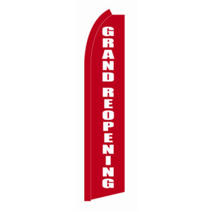 Annin Flagmakers 181039 Grand Reopening Breeze Blade Banner Sign, 11 Feet
