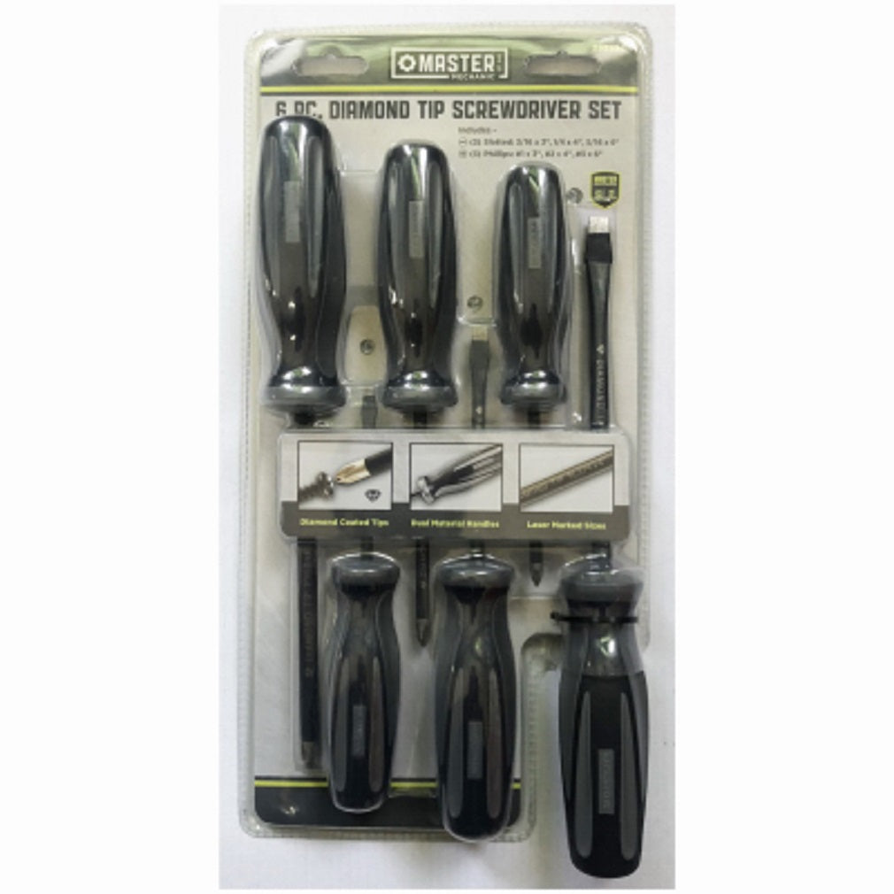 Apex CS61N Diamond Tip CM Screwdriver Type Set, 6 Piece