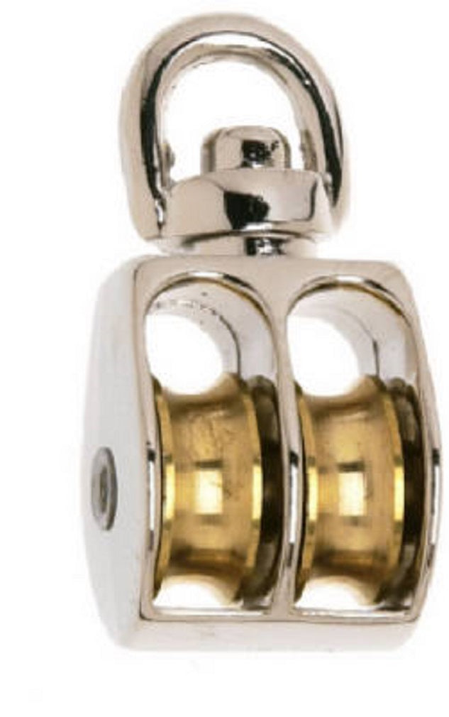 Apex T7655312N Double Swivel Rope Pulley, 1 Inch