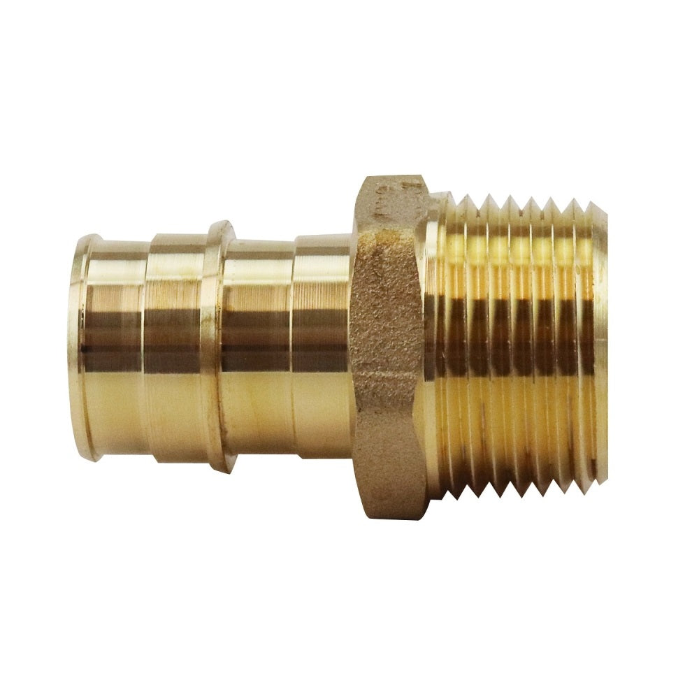 Apollo Valves EPXMA3434 PEX-A Barb Adapter, Brass, 1.8 Inch x 3/4 Inch