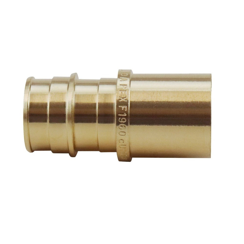 Apollo Valves EPXMS3434 PEX-A Barb x Sweat Adapter, Brass, 3/4 Inch