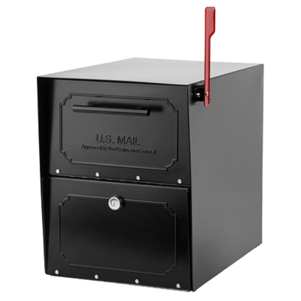 Architectural Mailboxes 620020B-10 Oasis Tribolt Black Parcel High Security Mailbox