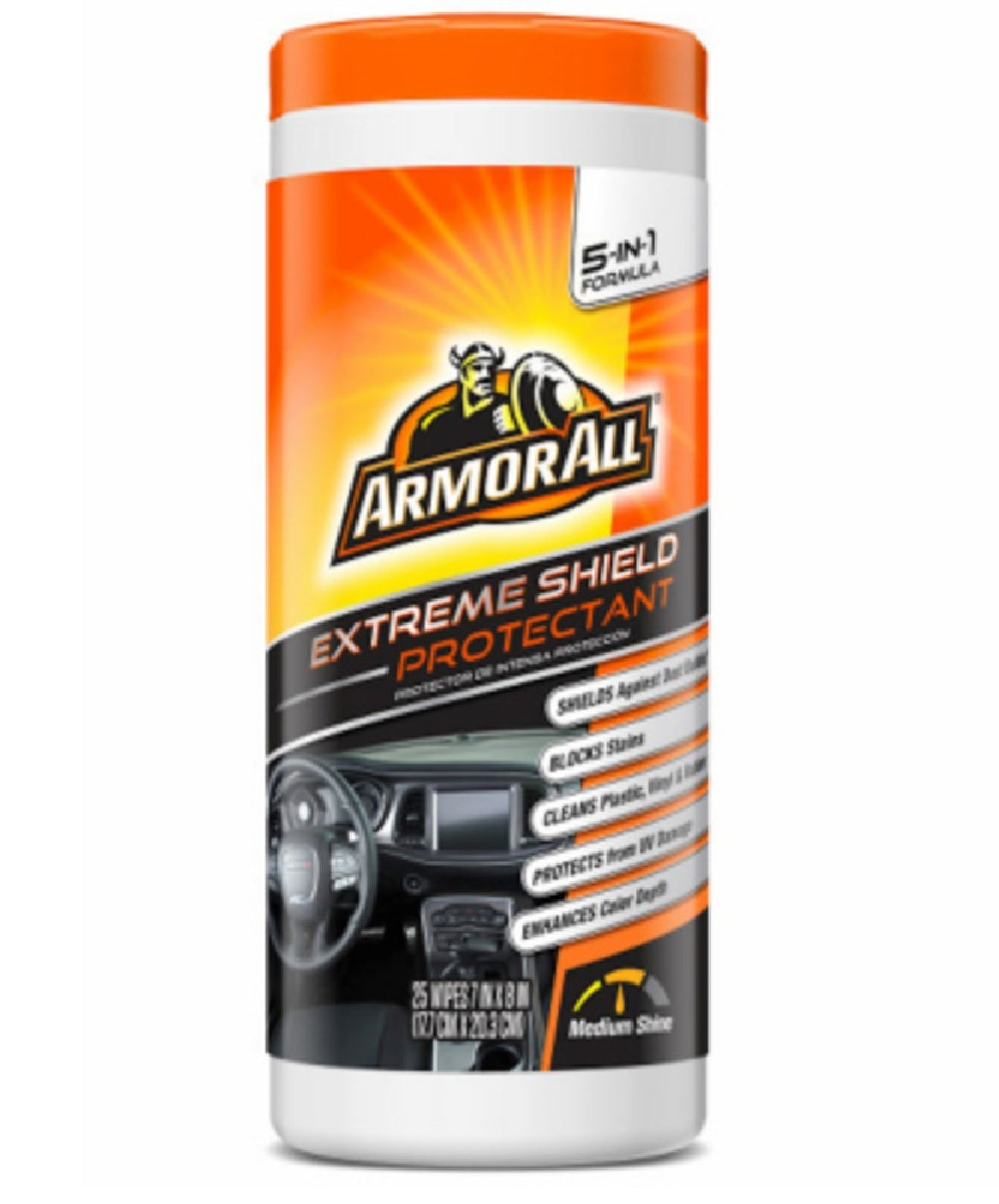 Armor All 19145 Extreme Shield Protectant Wipes, 25 Count