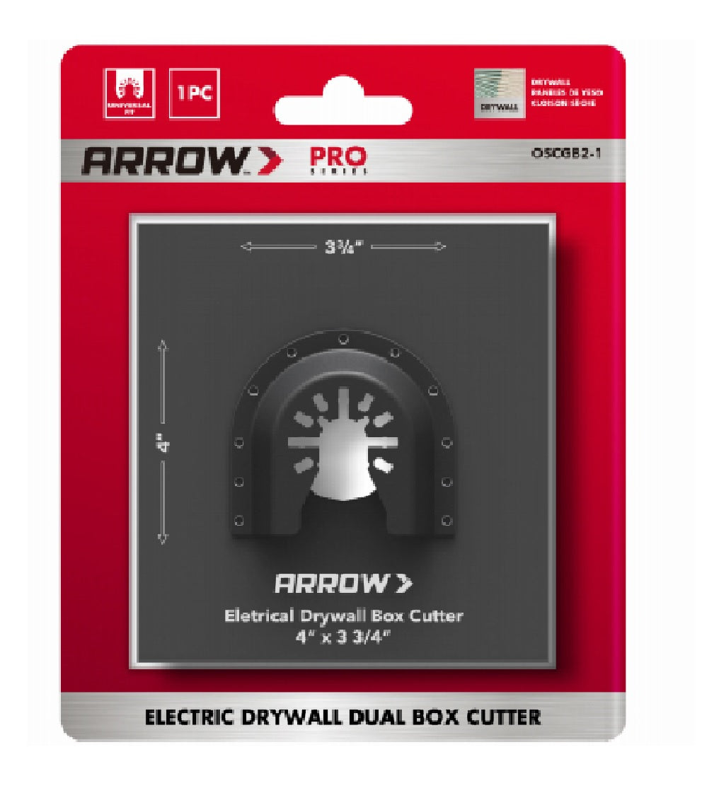 Arrow Fastener OSCGB2-1 Double Gang Box Cutter, 4 Inch x 3-3/4 Inch