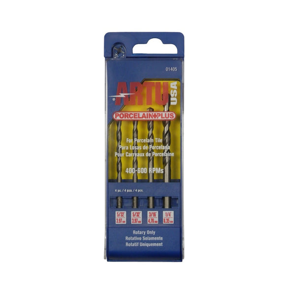 Artu USA 01405 Porcelain Plus Glass and Tile Bit Set, 1/4"
