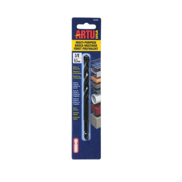 Artu Usa 01472 Multi-Purpose Quick Connect Drill Bit, 3/8"
