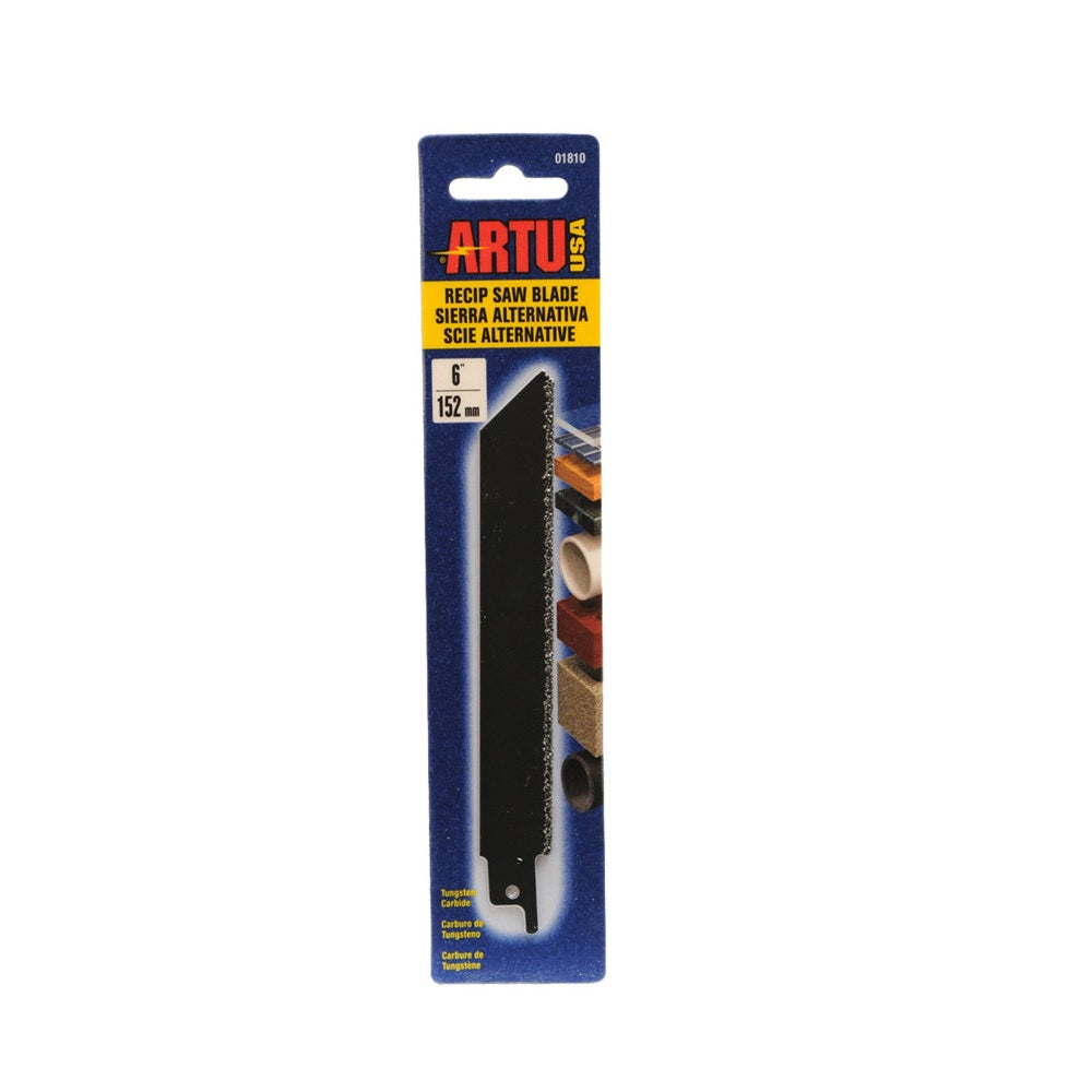 Artu Usa 01810 Reciprocating Saw Blade, 6", Black