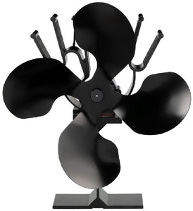 Ashley MH4 Miracle Heat Thermo Electric Stove Fan, Elegant, Steel