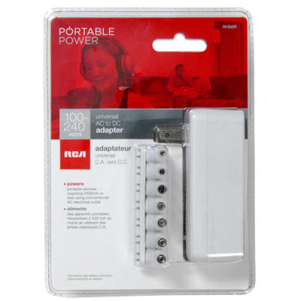 RCA PAD5200WZ Universal AC to DC Power Adapter, White