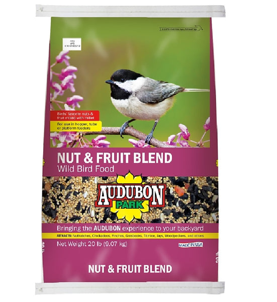 Audubon Park 12694 Nut & Fruit Blend Wild Bird Food, 20 Lb