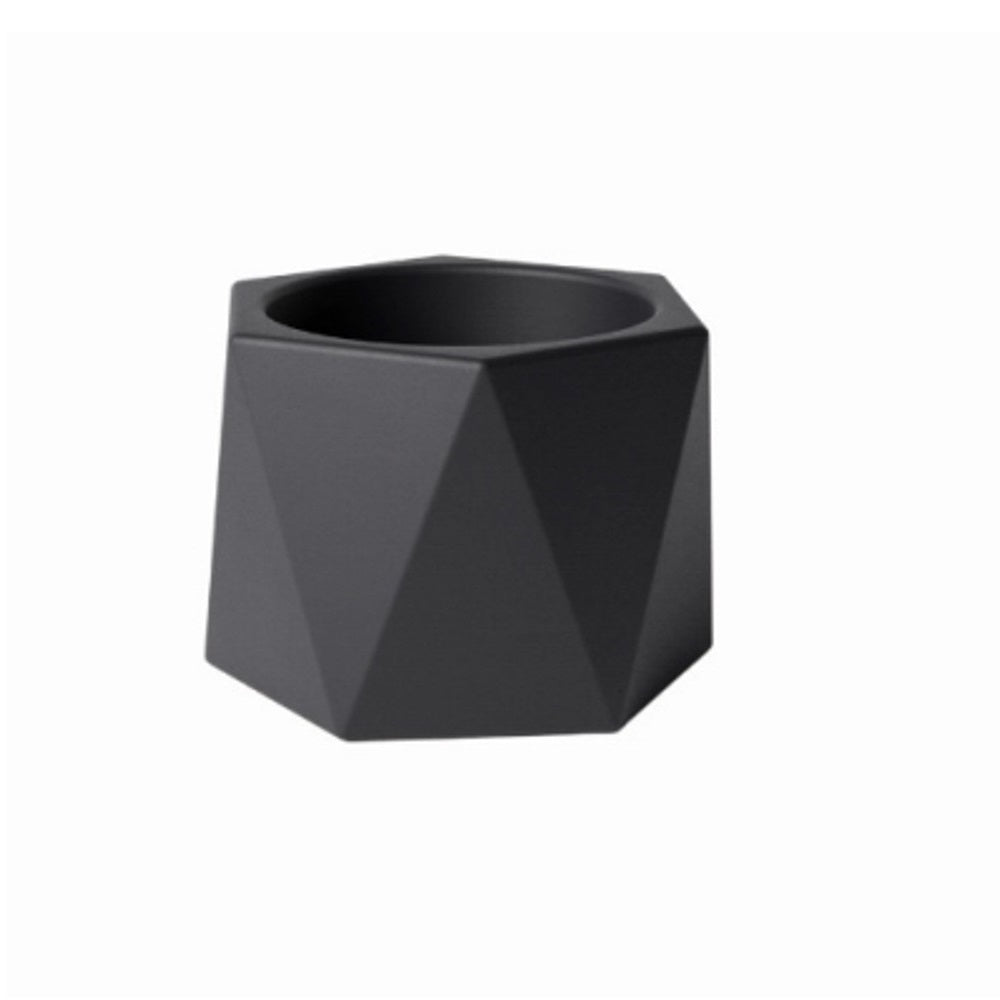 Avera AFM524030B Dodecagon Planter, 3 Inch, Black