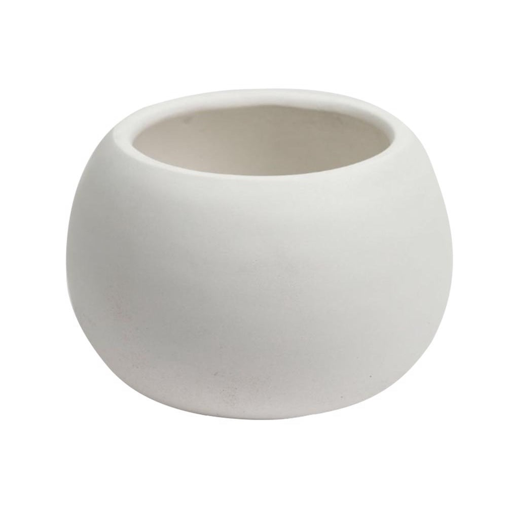 Avera AFM501080W Sphere Planter, 8 Inch, White