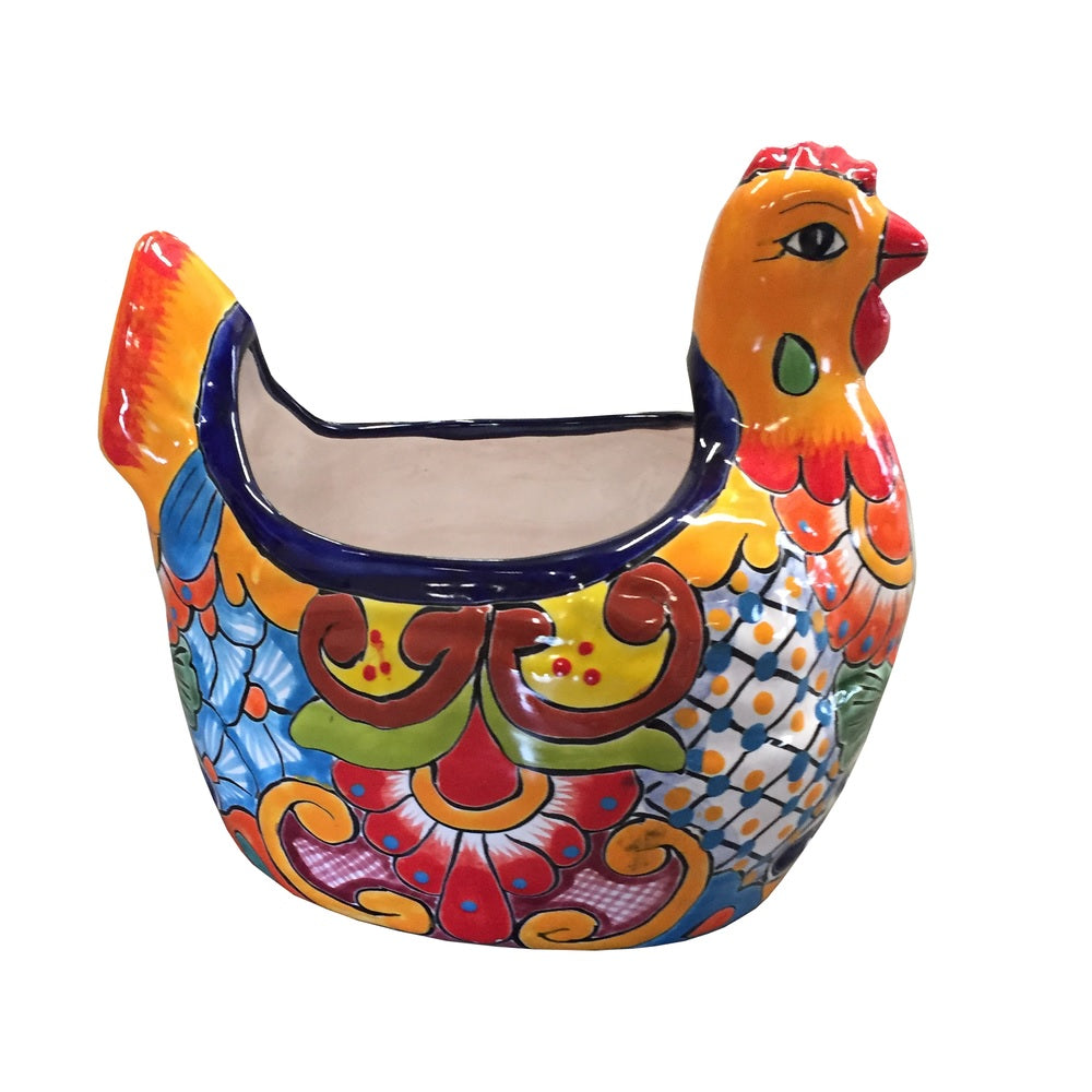 Avera APG002100 Talavera Hen Planter, Multicolored