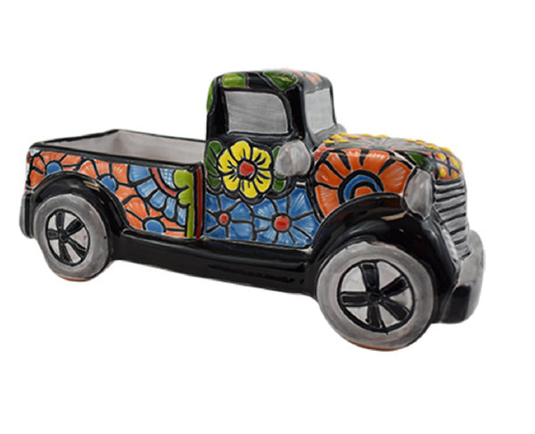 Avera APG122050 Vintage Truck Shaped Planter, Multicolored