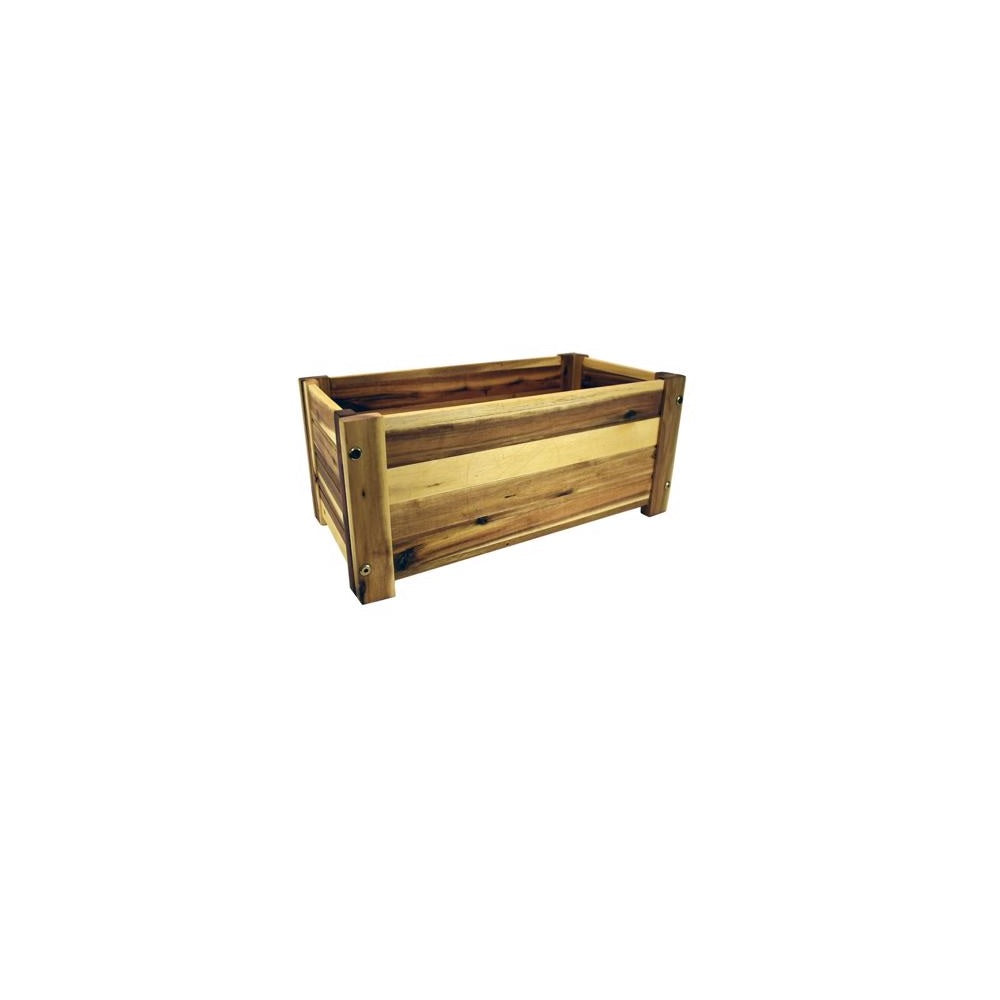Avera AWP413190KD Rectangular Planter, 19 Inch, Natural