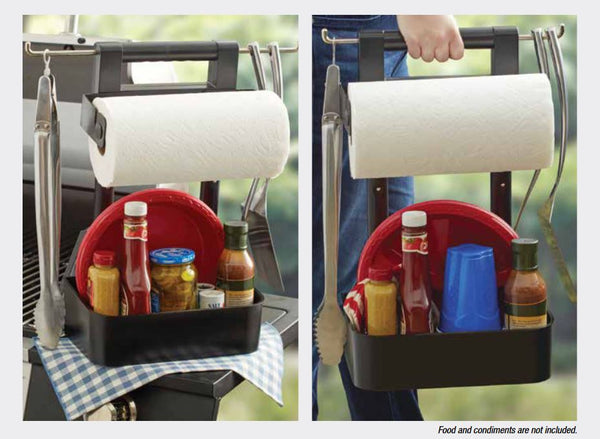 Mr. Bar-B-Q 40299Y Cooking Caddy, Plastic, Black