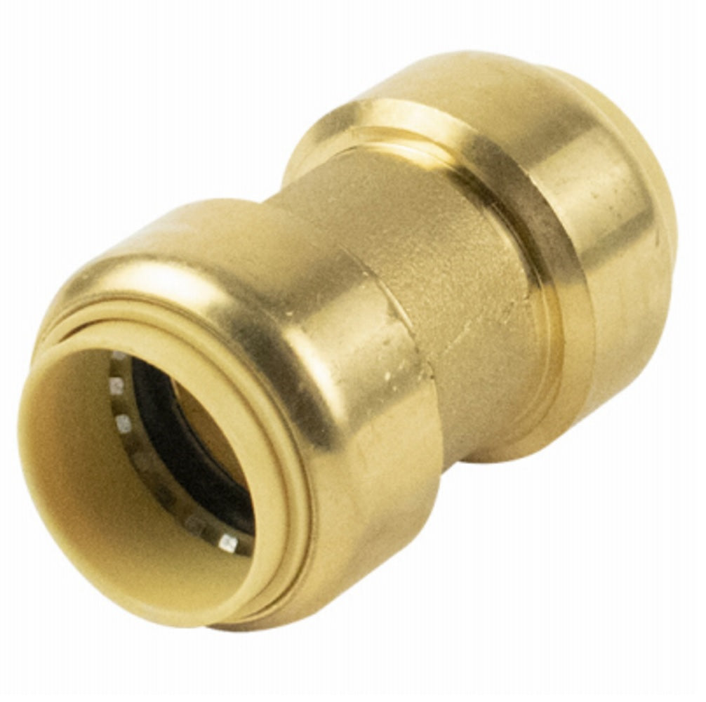 B & K 6630-005 Brass Push On Coupling, 1 Inch