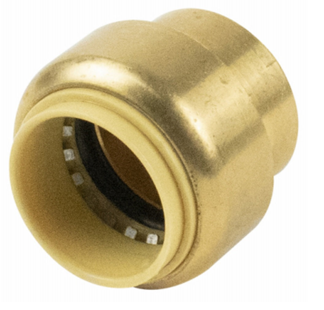 B & K 6633-003 Brass Tube Cap, 1/2 Inch