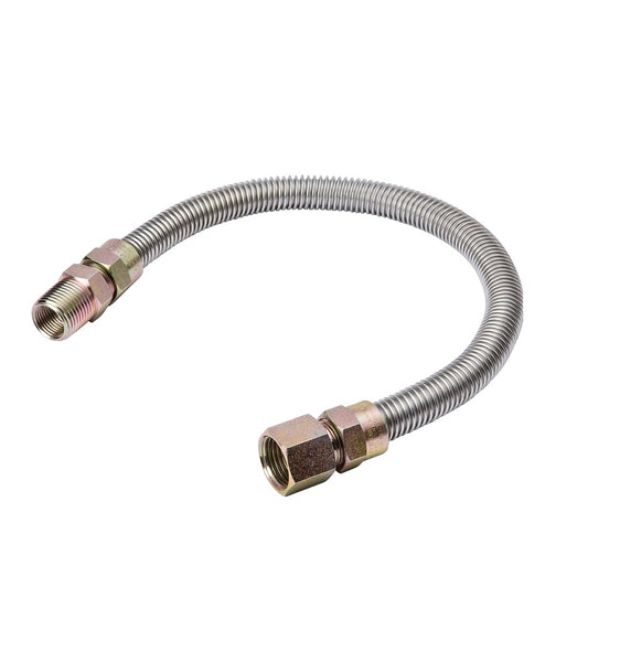 B & K G038SS101148/RP Gas Connector, Stainless Steel, 48 inches