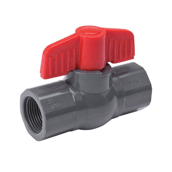 B & K 107-105 ProLine FIP Ball Valve, PVC, Gray