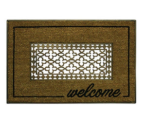 Bacova 17906P4 Welcome Door Mat, 30 inch x 18 inch