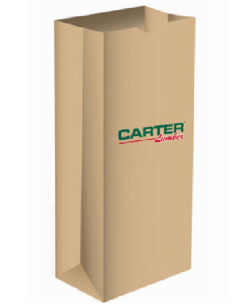 Bag Arts 12LB CAR Carter Lumber Paper Bags, 500 Pack