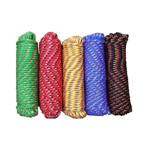 Baron 52807 Diamond Braided Rope, 1/4 Inch x 100 Feet, Assorted