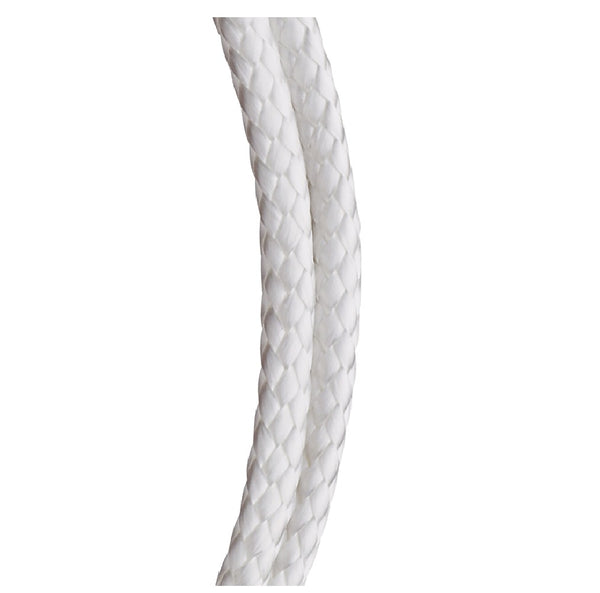 Baron 52306 Diamond Braided Rope, Nylon, White