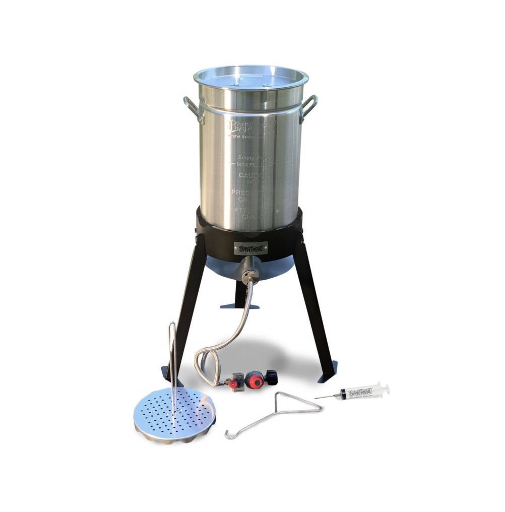 Bayou Classic 200-490 Turkey Fryer Kit, Aluminum, 30 Quart