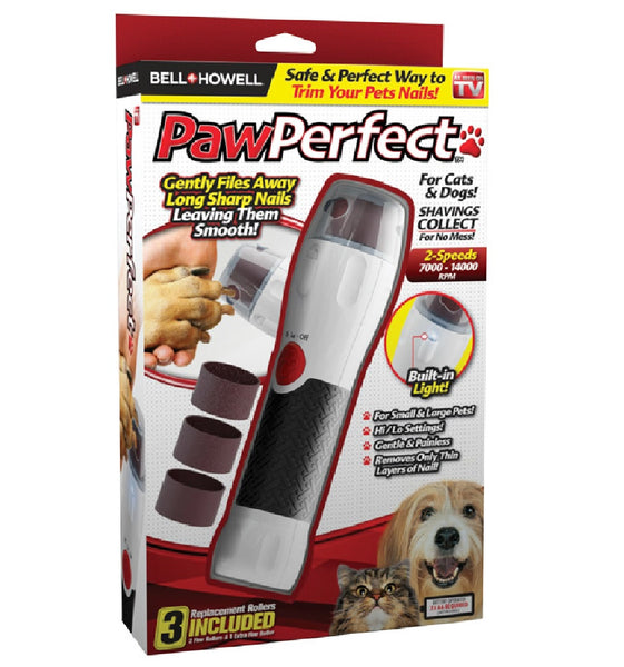 Bell+Howell 2337 PawPerfect As Seen On TV Pet Nail Trimmer, White