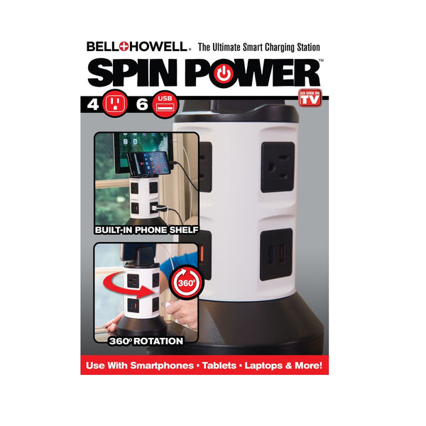 Bell+Howell 2889 Spin Power Charging Station, White