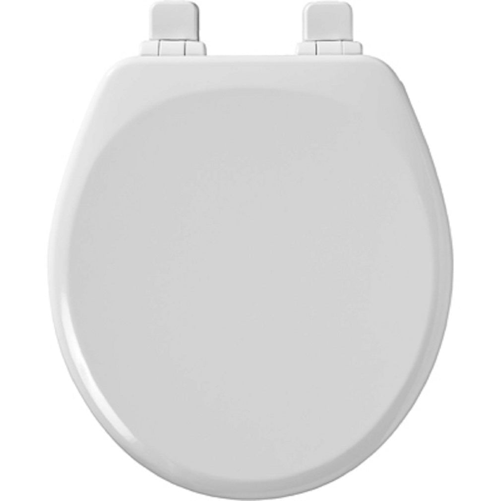 Bemis 43SLOW 000 Slow Closing Toilet Seat, Round, White Toolbox Supply