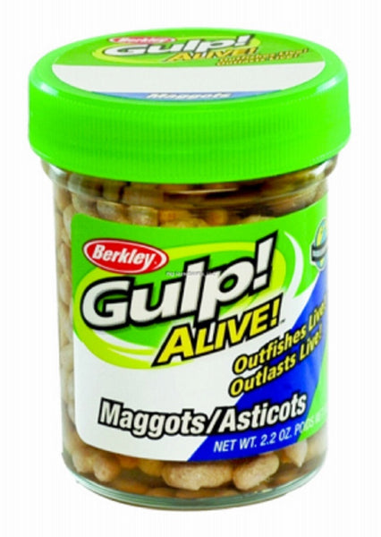 Berkley 4475-1311 Gulp Alive Maggot Soft Bait, 1", 2.2 Oz