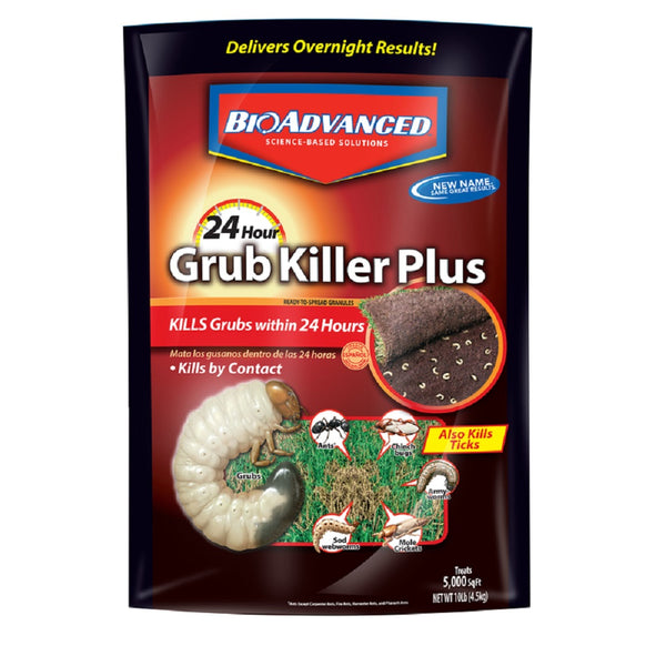 BioAdvanced 700740M 24-Hour Granules Grub and Insect Control, 10 Lb
