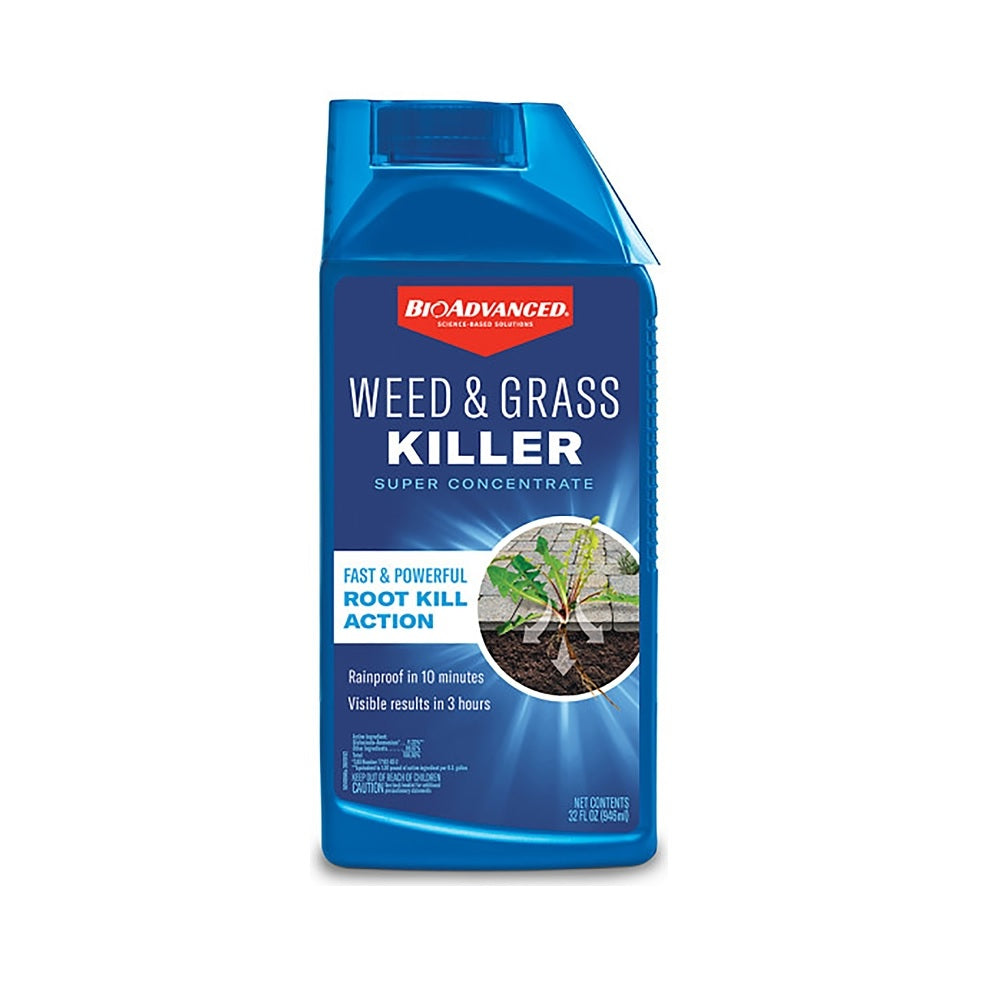 BioAdvanced 704195A Super Concentrated Weed & Grass Killer, 32 Oz