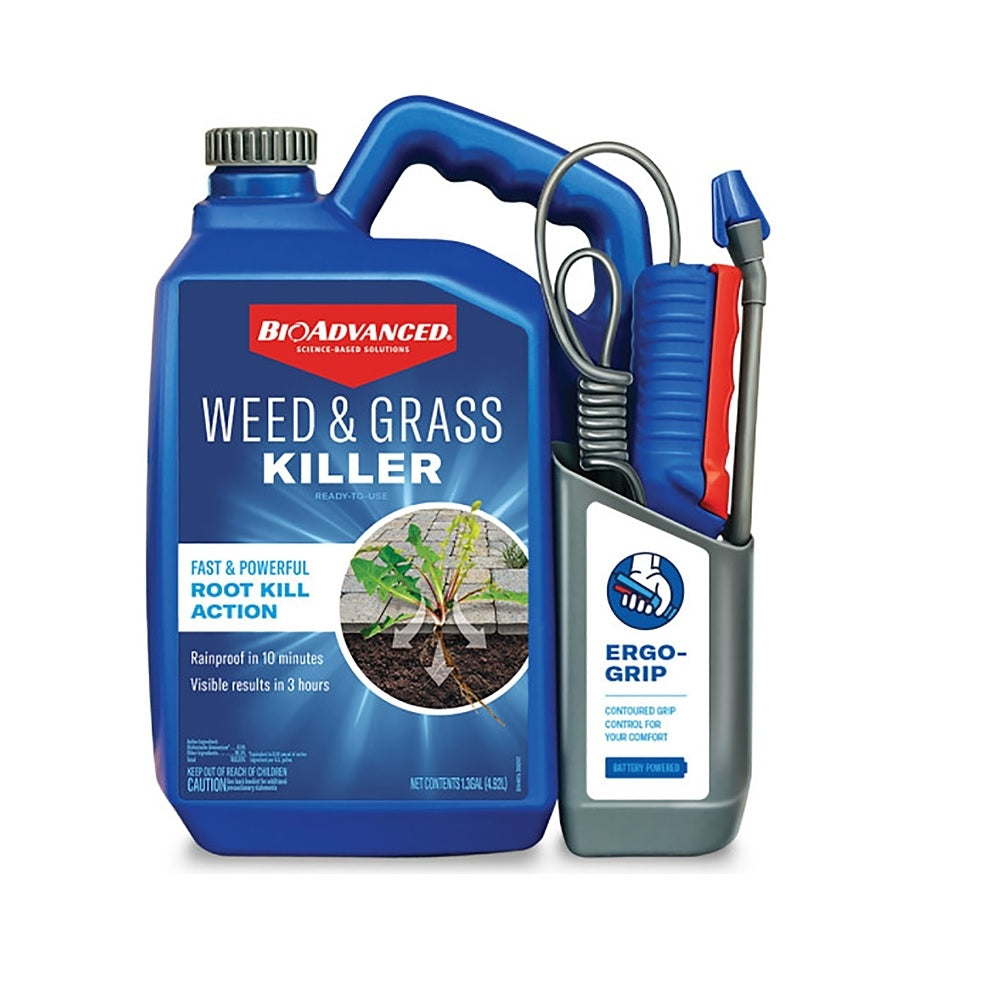 BioAdvanced 704199A Weed and Grass Killer, 1.3 Gallon