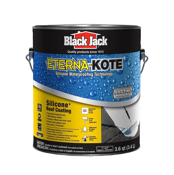 Black Jack 5576-1-20 ETERNA-KOTE Roof Coating, White, 1 Gallon