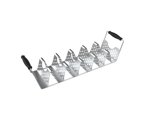Blackstone 5438 Taco Tray Holder Rack with Handle, Stainless Steel