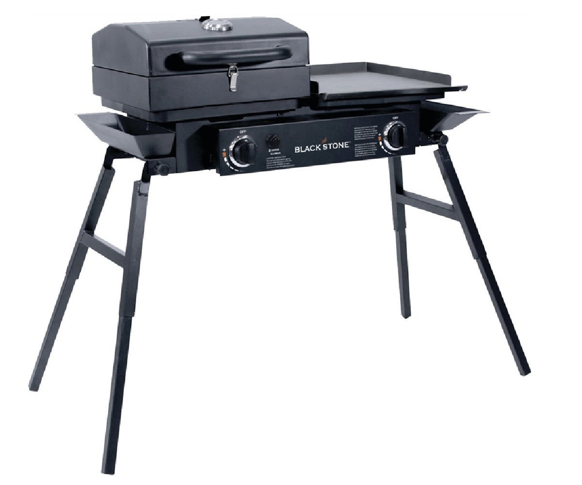 Blackstone 1827 Tailgater Combo Grill, 35000 Btu, Black