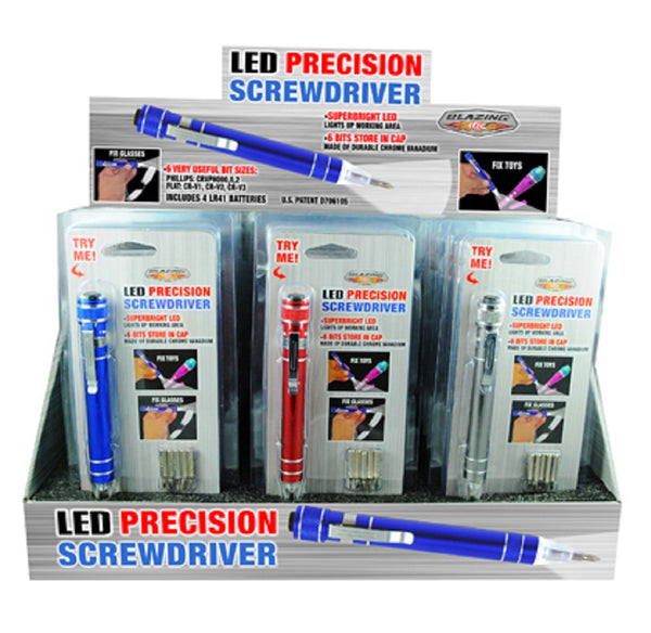 Blazing ledz 702288 LED Precision Screwdriver, Assorted