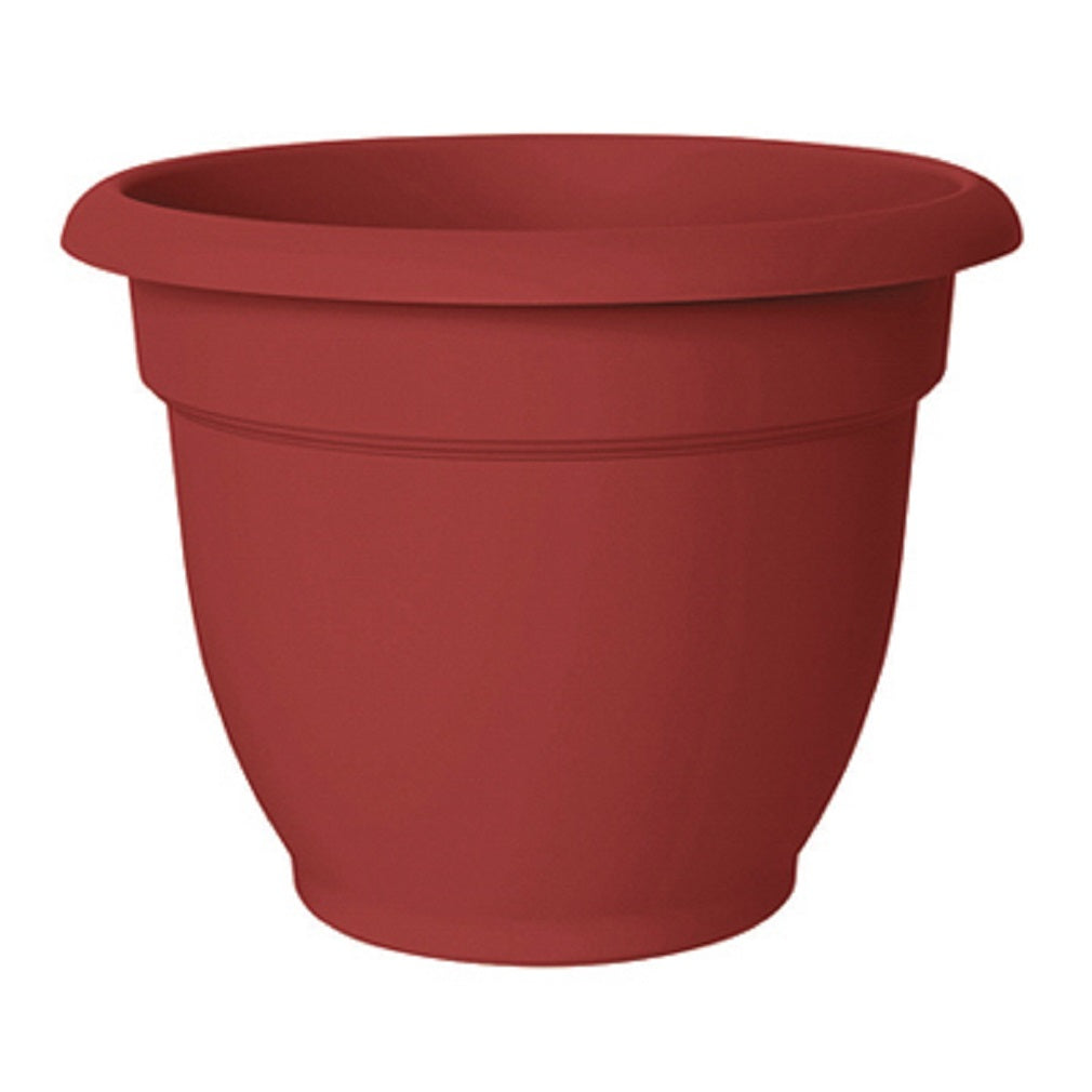 Bloem AP1013 Ariana Bell Shaped Planter, Burnt Red, 10 Inch