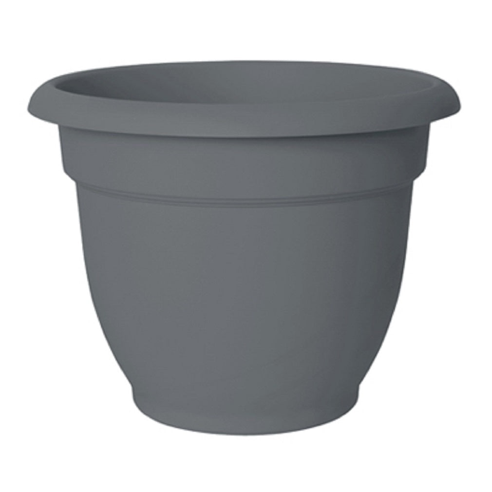 Bloem AP06908 Ariana Bell Shaped Planter, Charcoal, 6 Inch