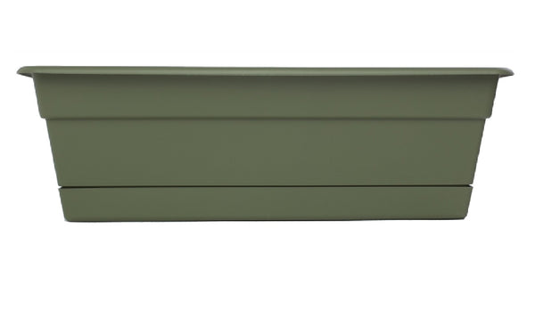 Bloem DCBT18-42 Dura Cotta Plant Window Box, Living Green, 18 Inch