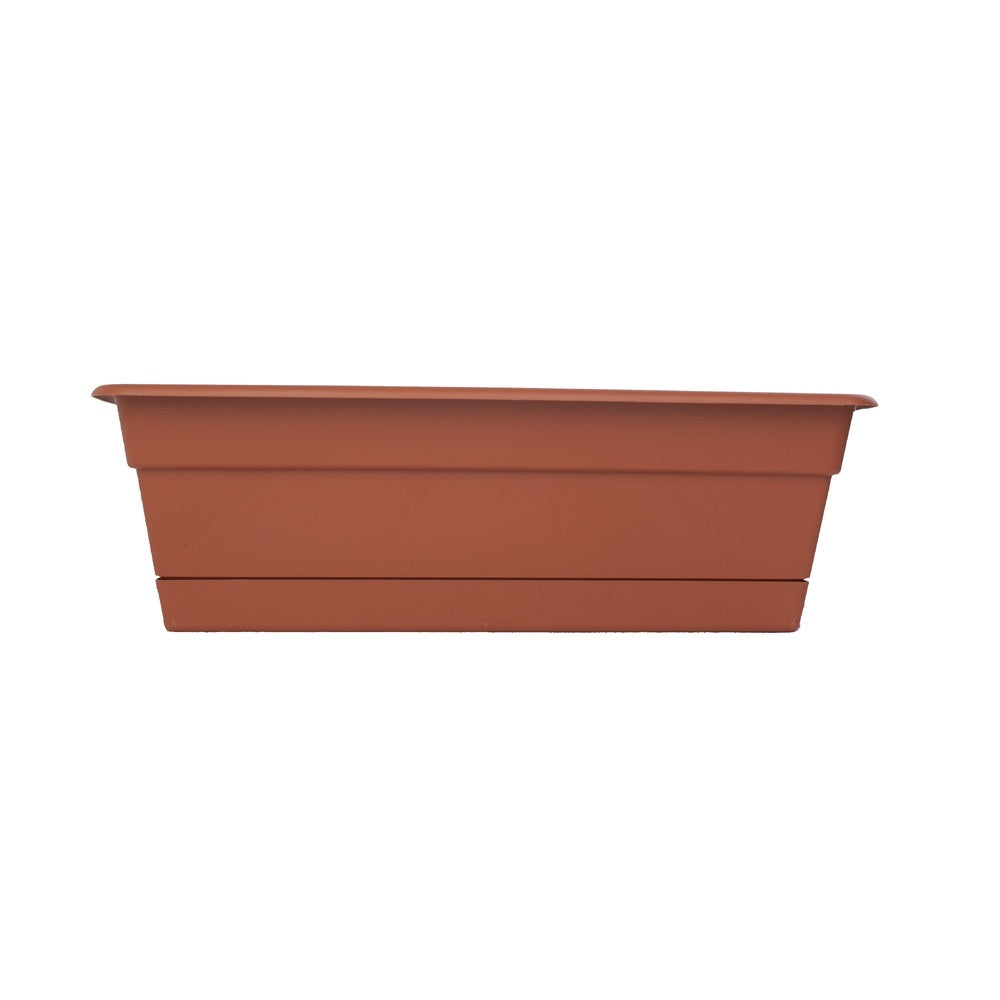 Bloem DCBT18-46 Dura Cotta Plant Window Box, Terra Cotta, 18"
