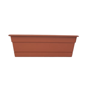 Bloem DCBT18-46 Dura Cotta Plant Window Box, Terra Cotta, 18"